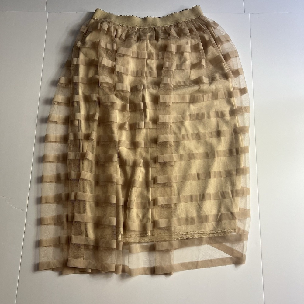 Metrowear PS Dressy Skirt Gold/Beige Lined Midi